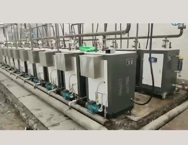 煙臺做紡紗客戶用6組360千瓦電加熱并聯(lián)機組替換3噸燃氣鍋爐配套漿紗桶，定型機等設備安裝調(diào)試完成